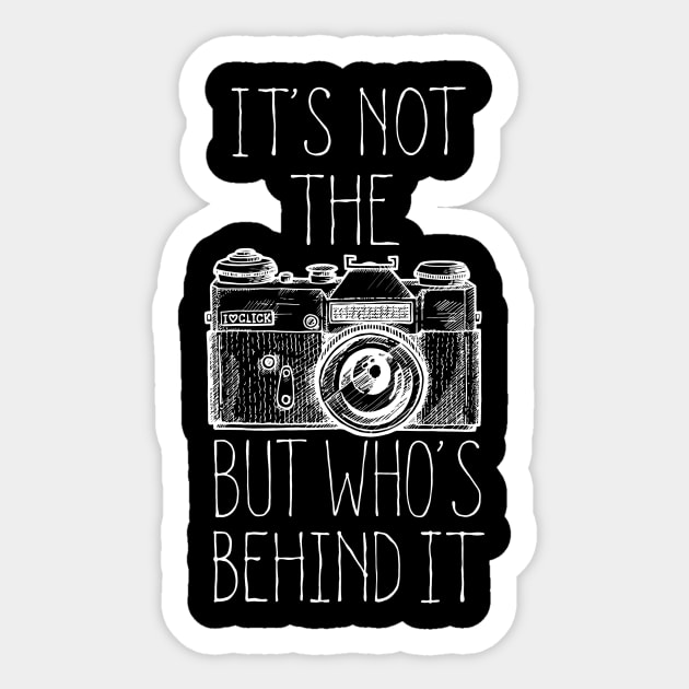 Camera white ink Sticker by BITICOL